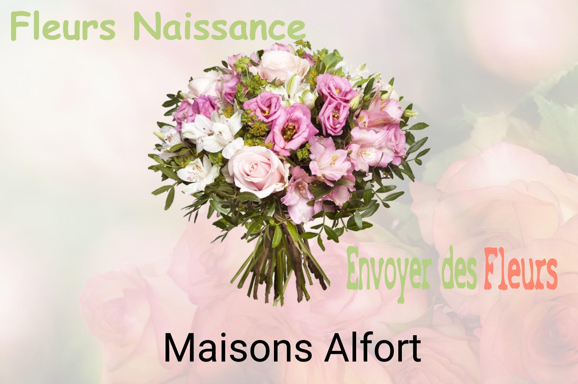 Bouquet de fleurs de naissance livré à Maisons-Alfort